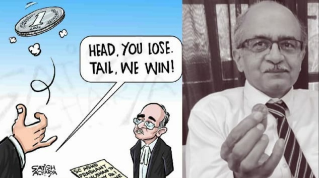 Supreme Court fines Advocate Prashant Bhushan with Rs 1