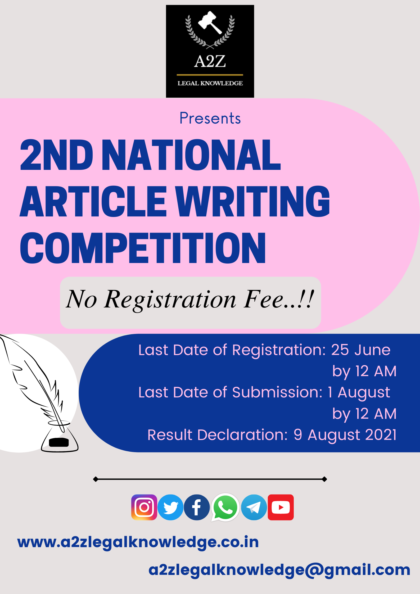 2nd National Article Writing Competition [Register by June 25]