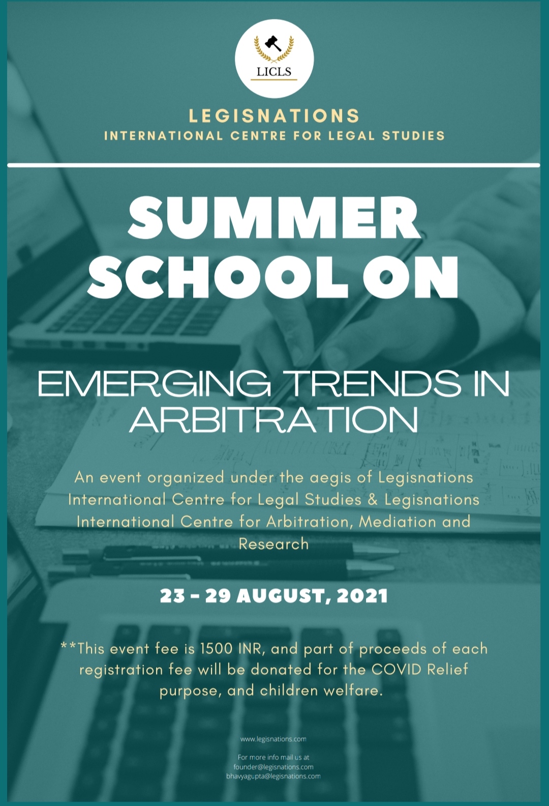 Summer School on Emerging Trends in Arbitration: LegisNations
