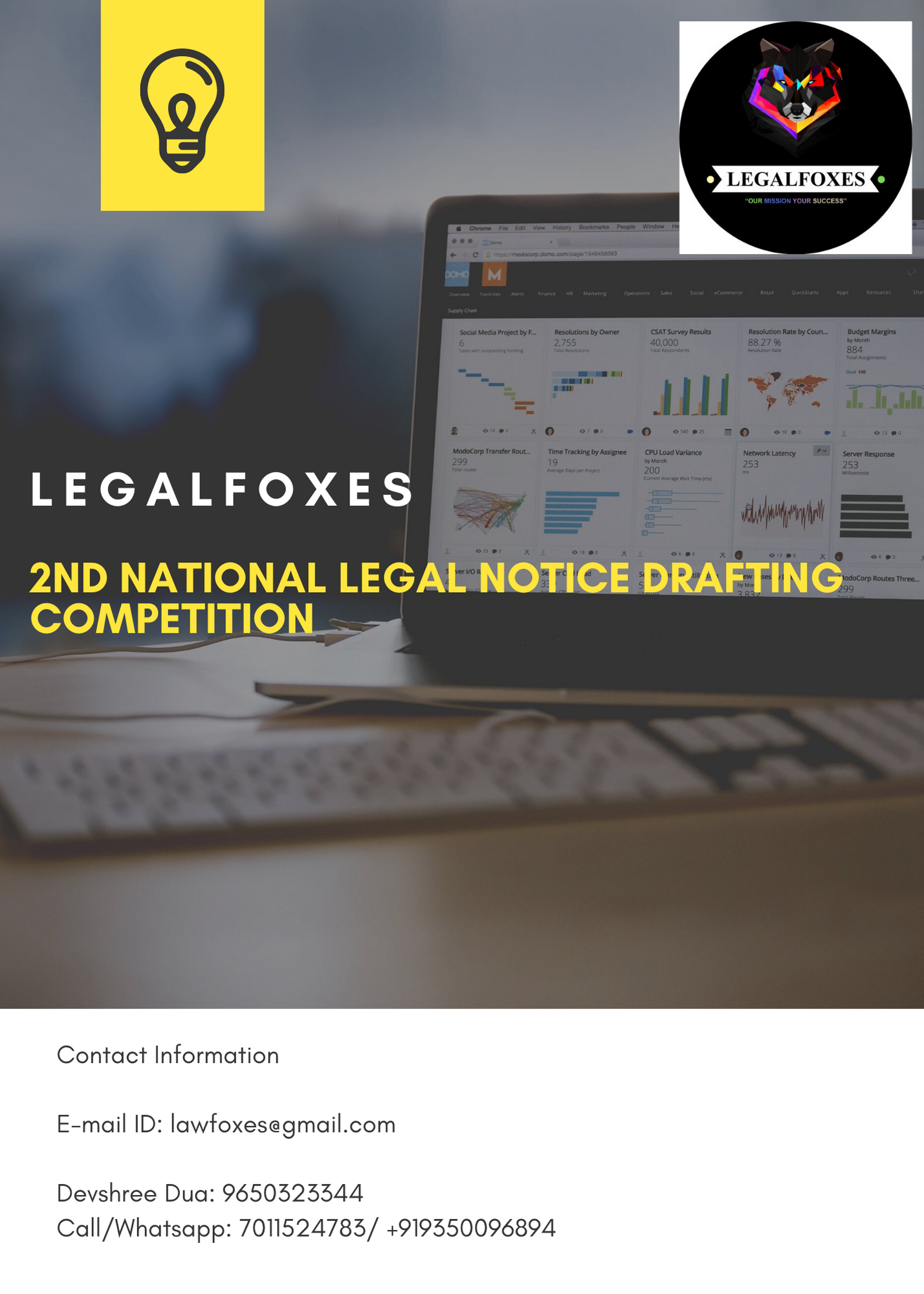 LEGALFOXES 2nd National Legal Notice Drafting Competition: Register by Jan 31